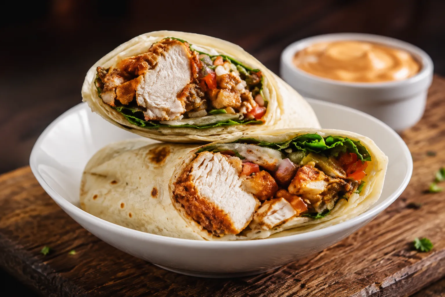 Shish Taouk Wrap, chargrilled chicken skewer wrap at The Syrian House, delivered near Dover, Calgary