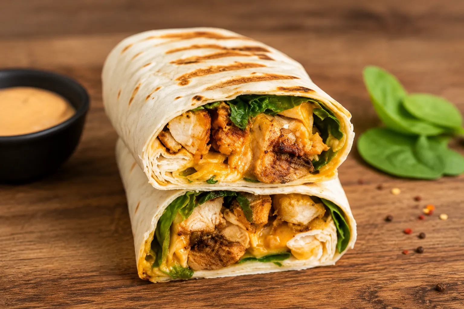 Kebab wrap with grilled minced kebab at The Syrian House in Calgary, AB