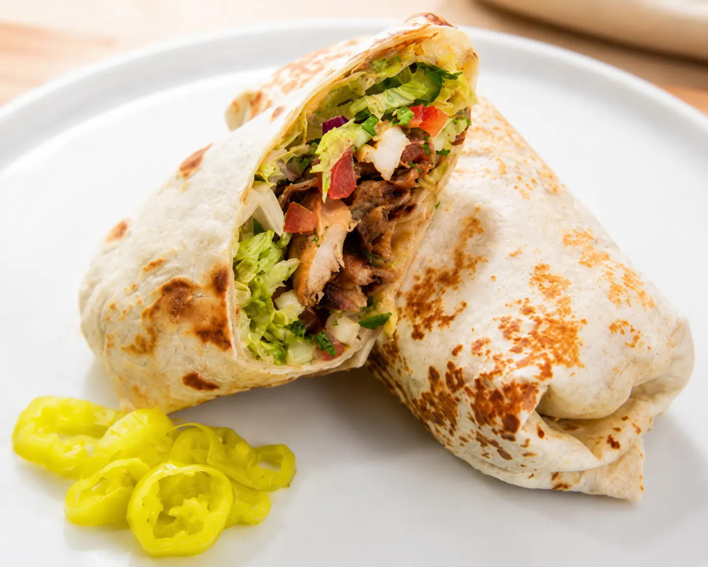 Regular shawarma wrap at The Syrian House in Calgary, AB